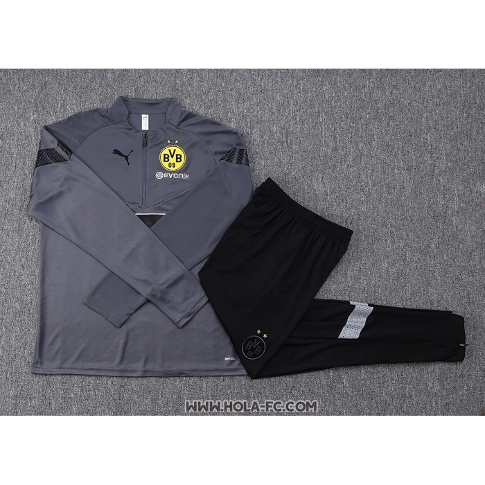 Chandal de Sudadera del Borussia Dortmund 2022-2023 Gris